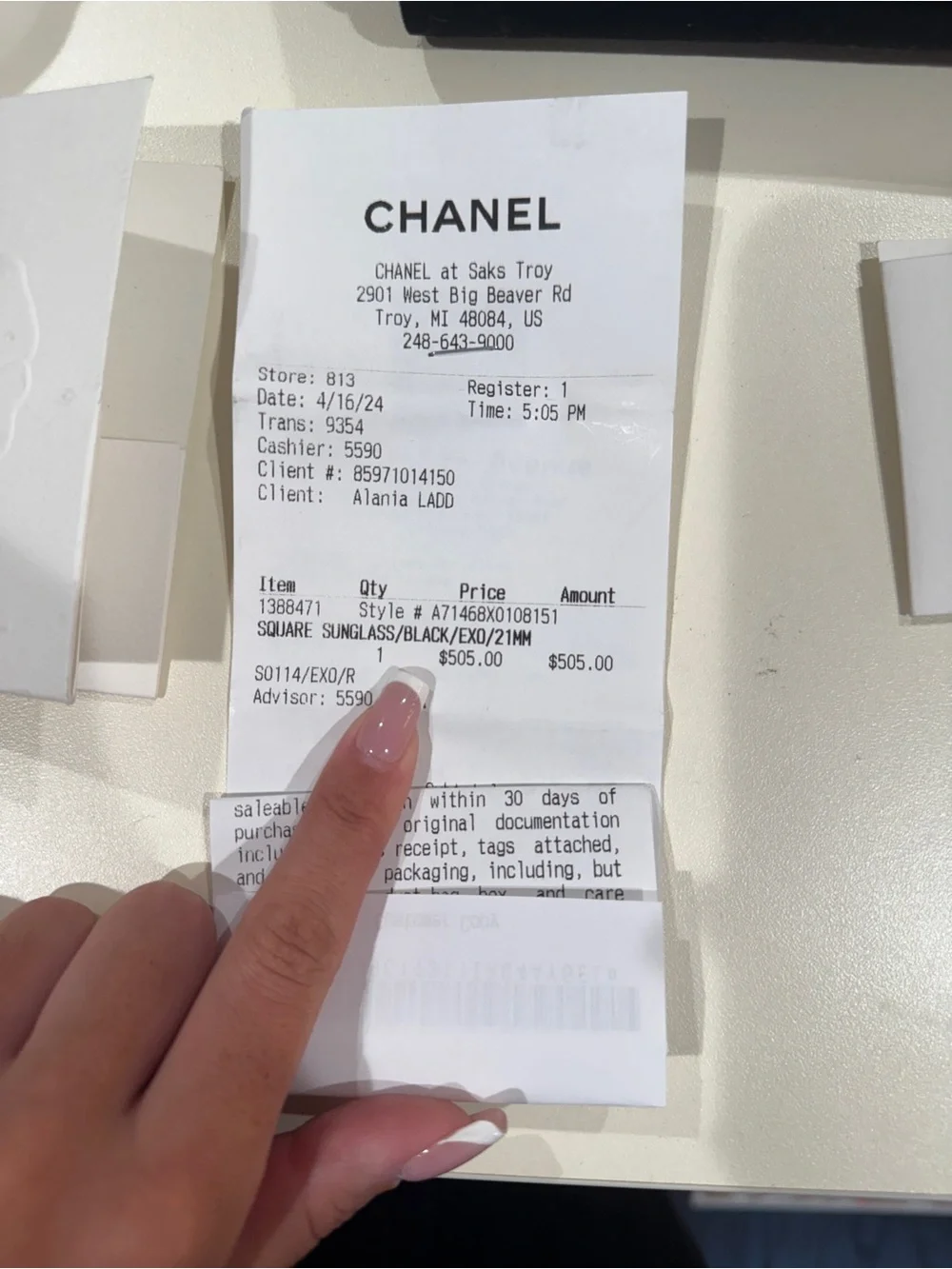 CHANEL Black Sunglasses with Gold CC Accent